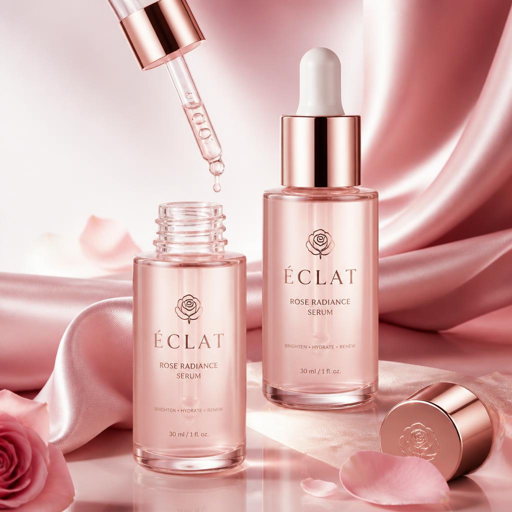 مجموعة NAQAWA — سيروم Rose Radiance على الحرير الوردي